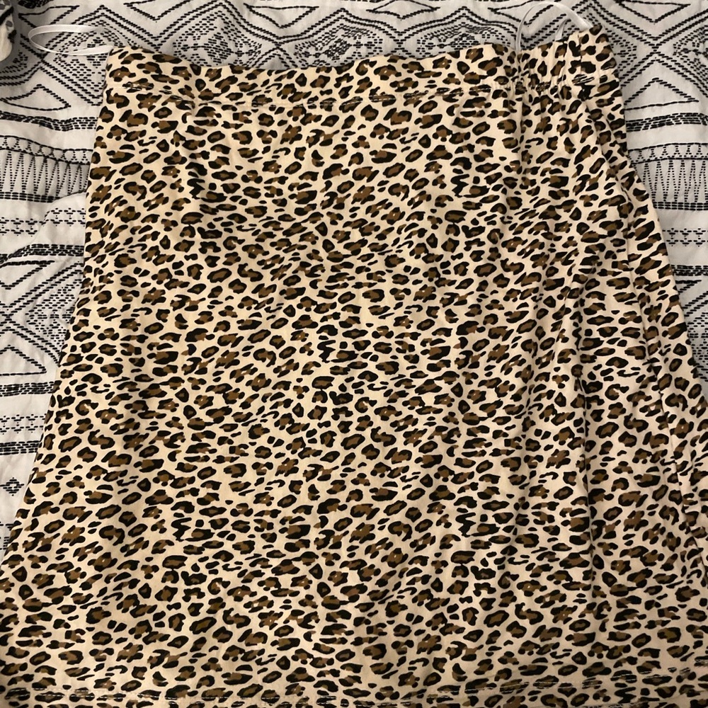 Cheetah print skirt